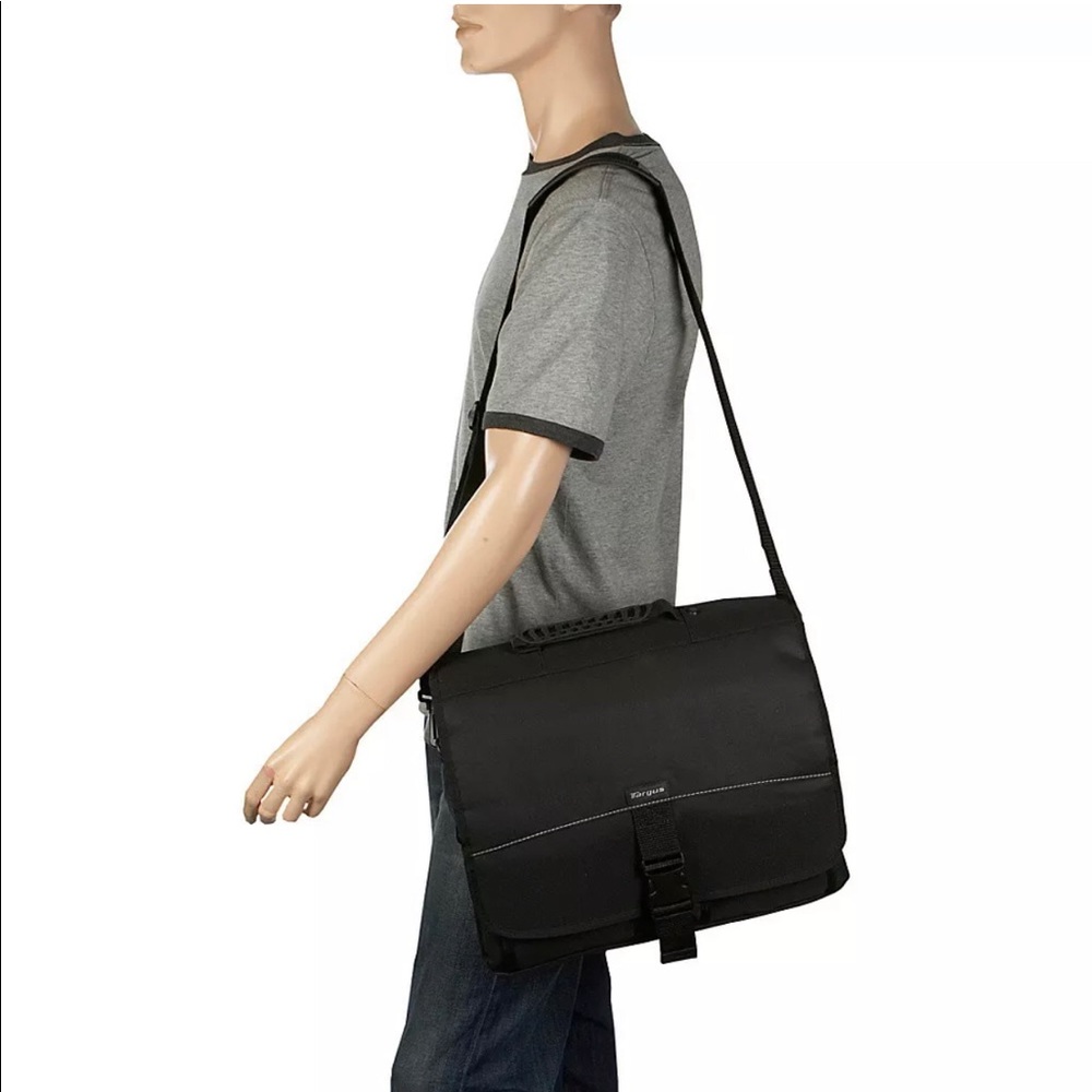 Targus 15.6" Laptop Messenger - Black Messenger 💼 - Picture 5 of 8